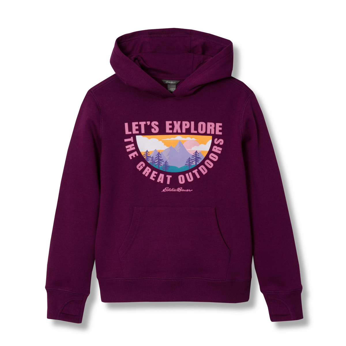 Girls Graphic Camp Fleece Hoodie