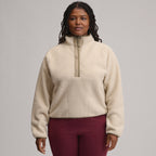Women's Plush Fleece Snap-Mock Pullover