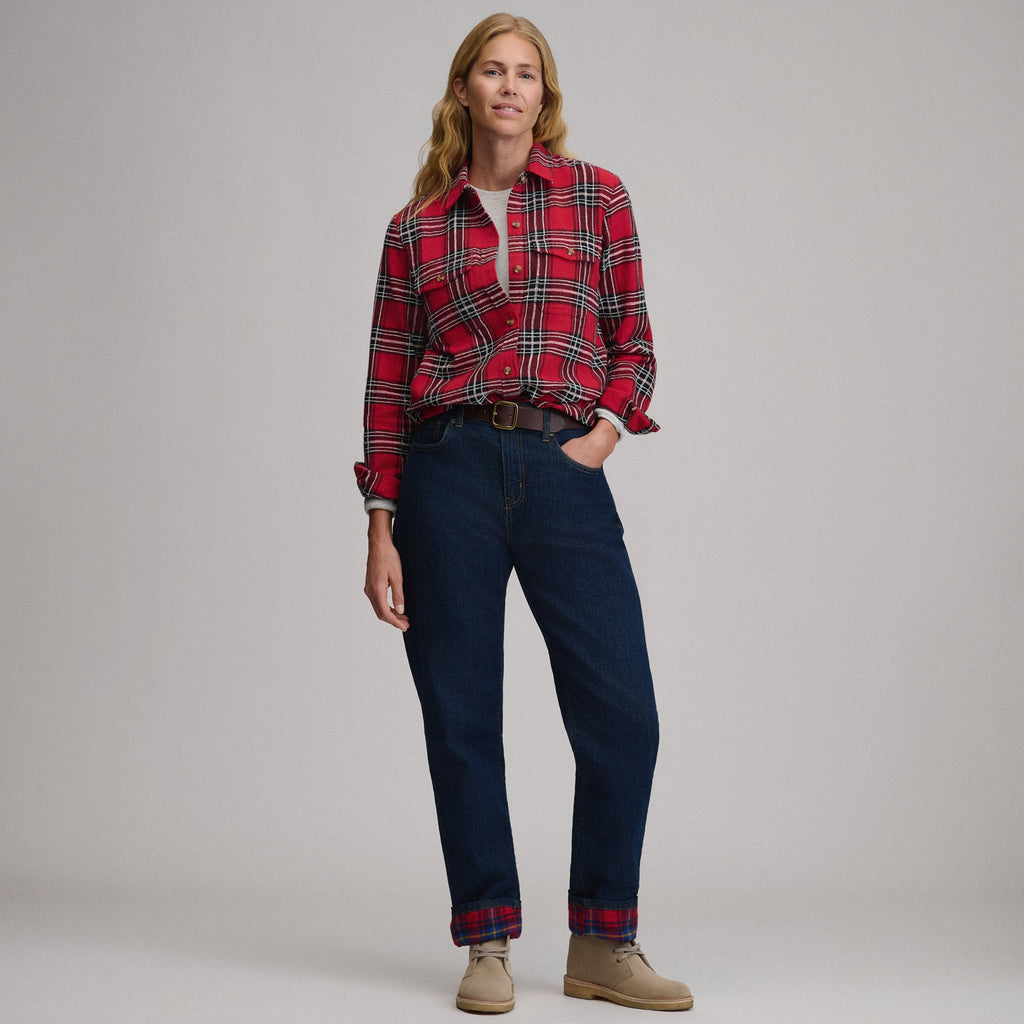 Women's Long-Sleeve Heritage Soft Classic Novelty Flannel Shirt