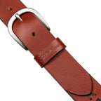 Women's Center Lacing Detailed Leather Belt