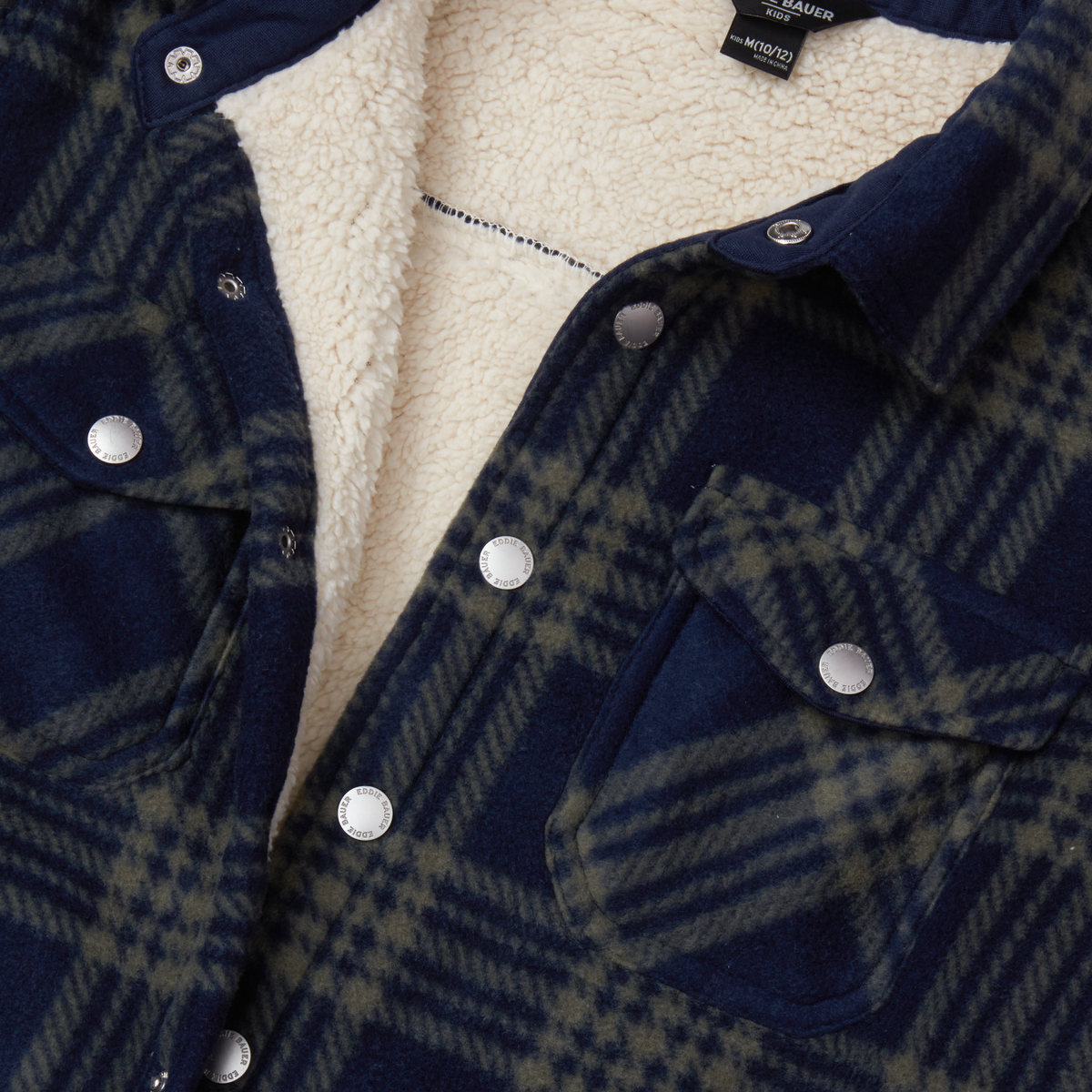Boys Faux Shearling Shacket