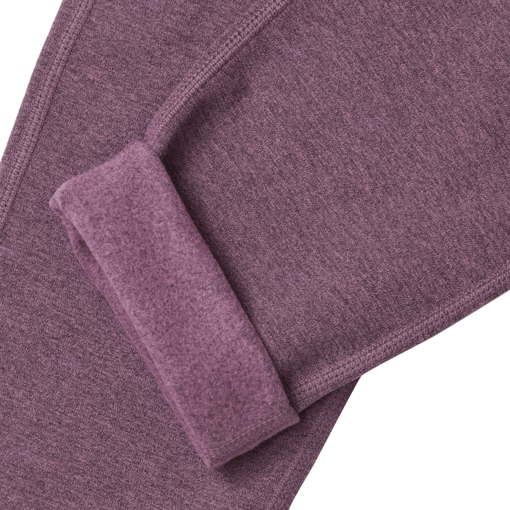 Girls Plush Lined Leggings - Heather