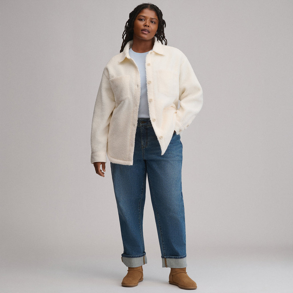 Women's Fleece Shirt Jacket