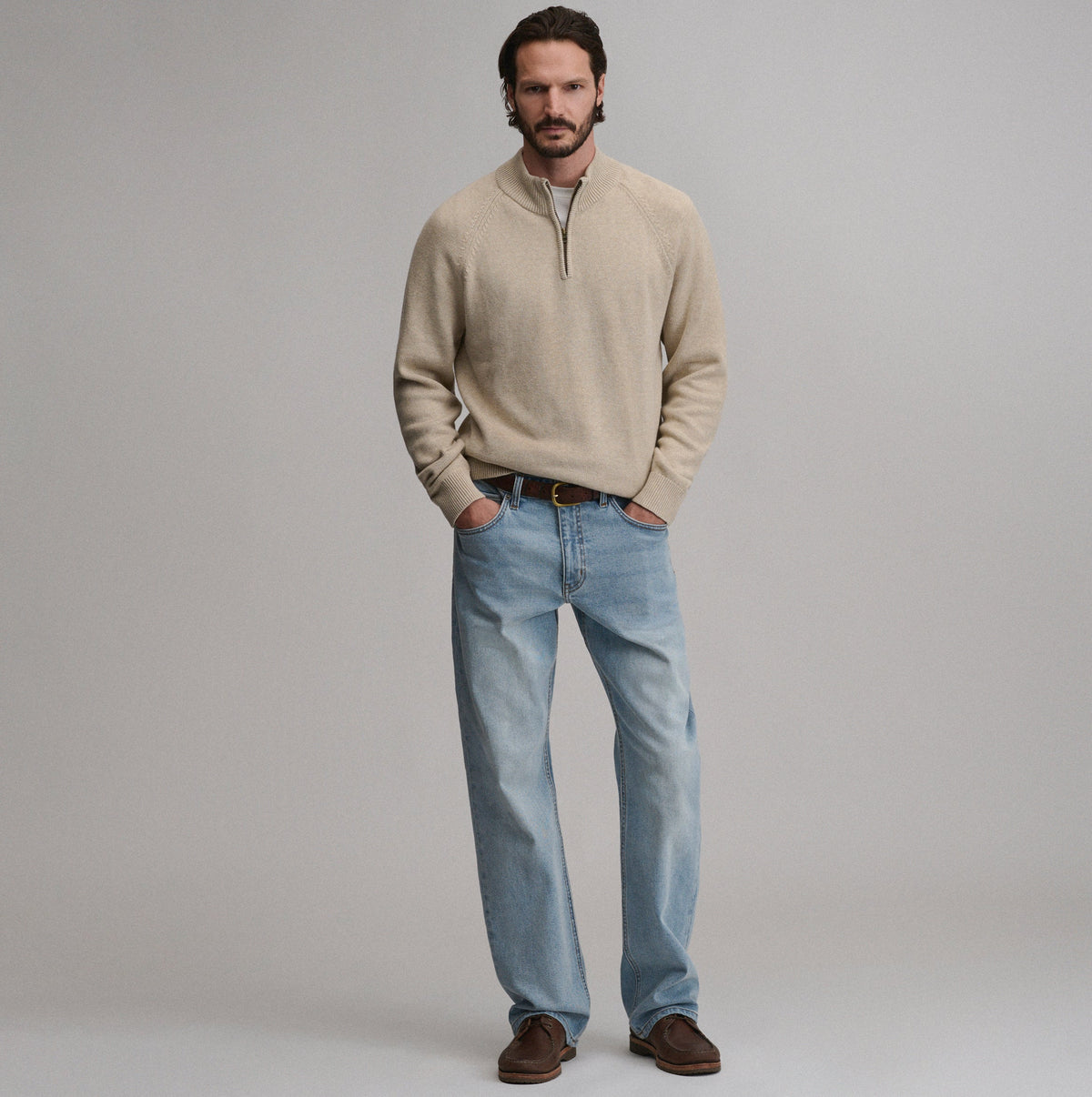 Men's Classic Quarter-Zip Sweater