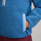 Women's Plush Fleece Snap-Mock Pullover