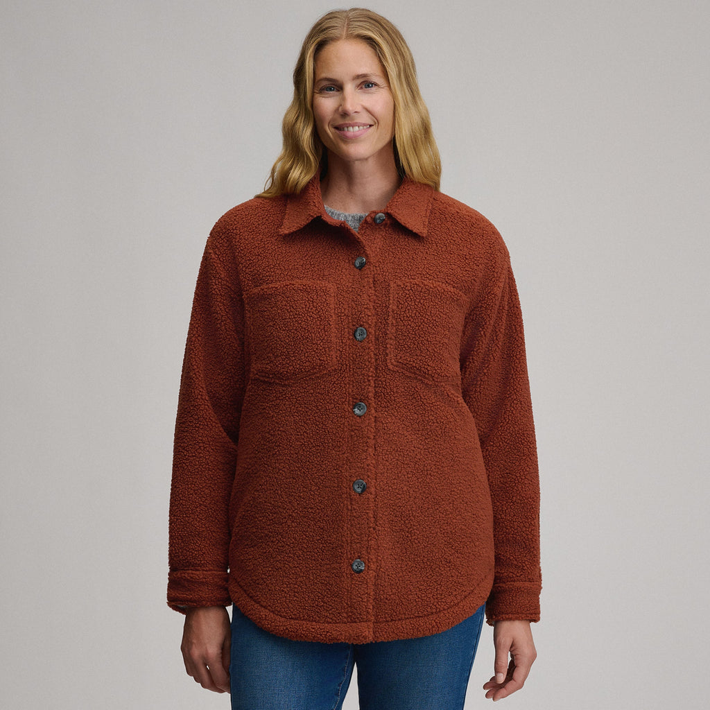 Women's Fleece Shirt Jacket