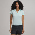 Women's Everyday Short Sleeve Collared Split Neck