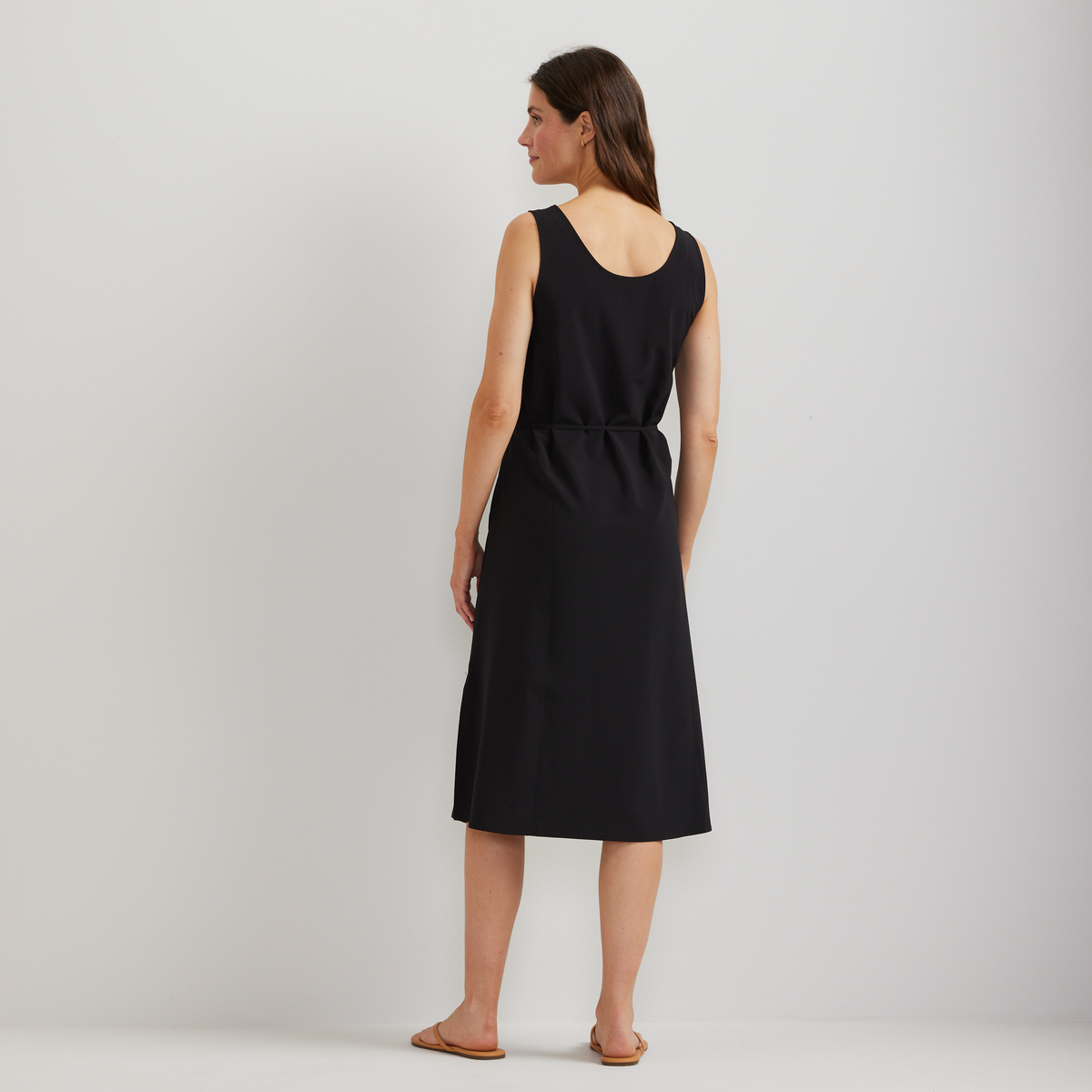 Women's Departure Tie Front Midi Dress