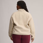 Women's Plush Fleece Snap-Mock Pullover