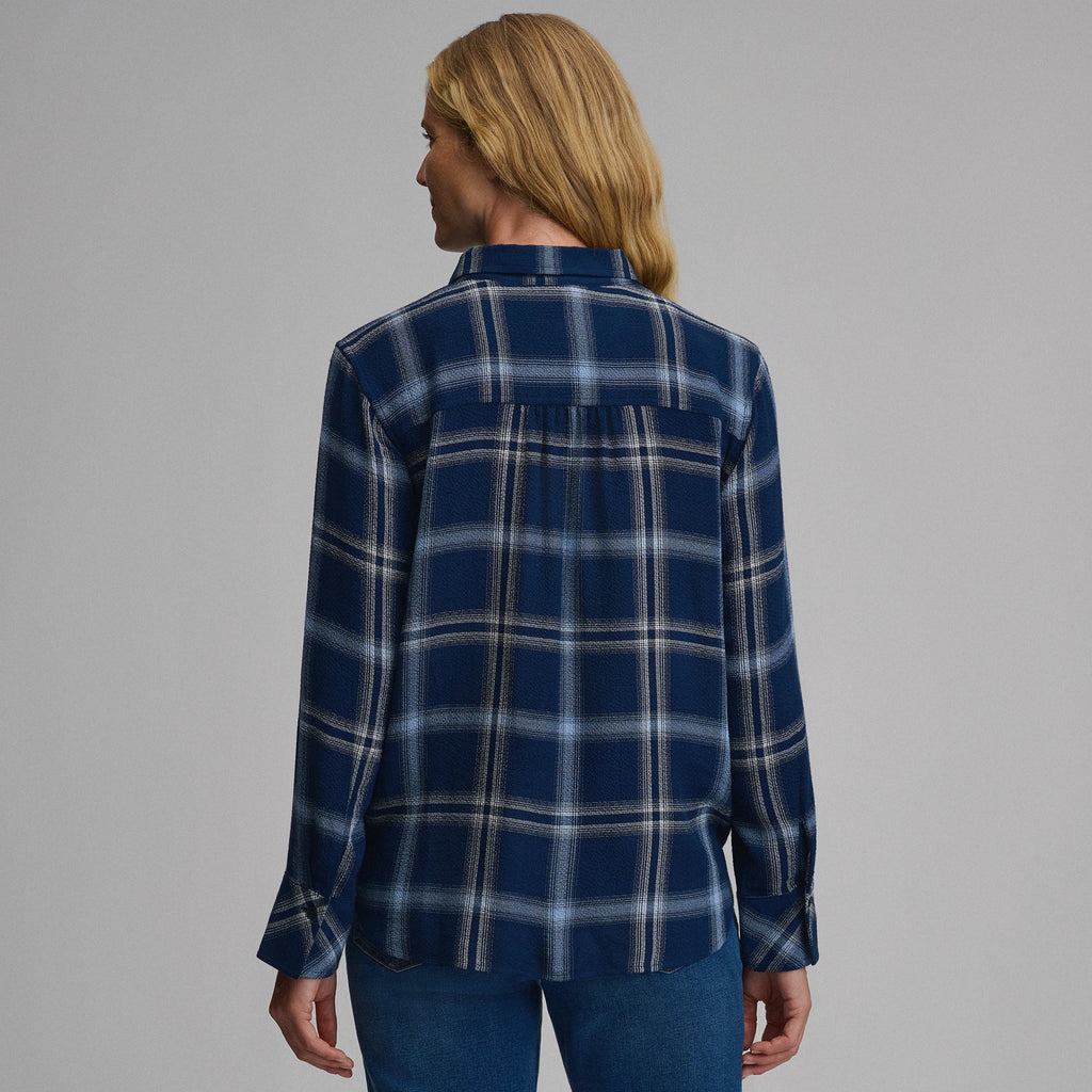 Women's Long-Sleeve Softened Button-Down Shirt