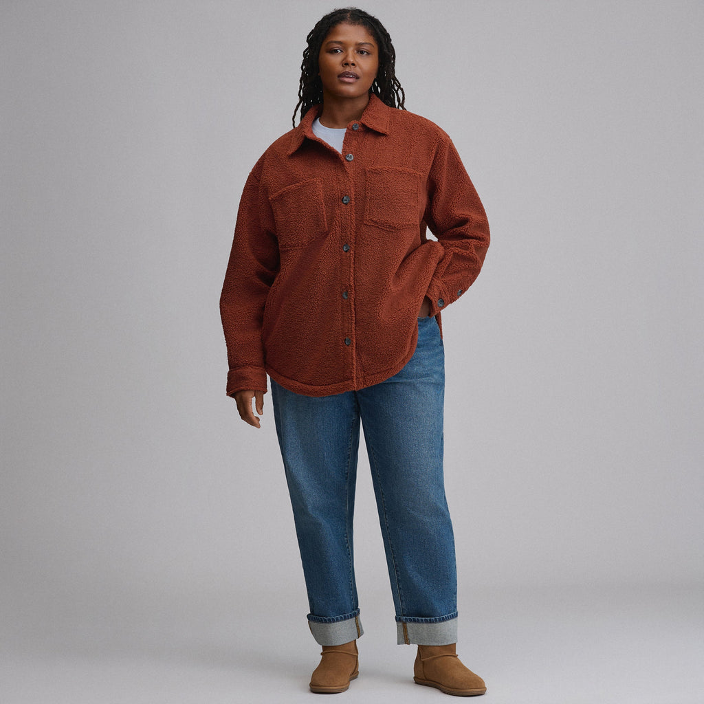Women's Fleece Shirt Jacket