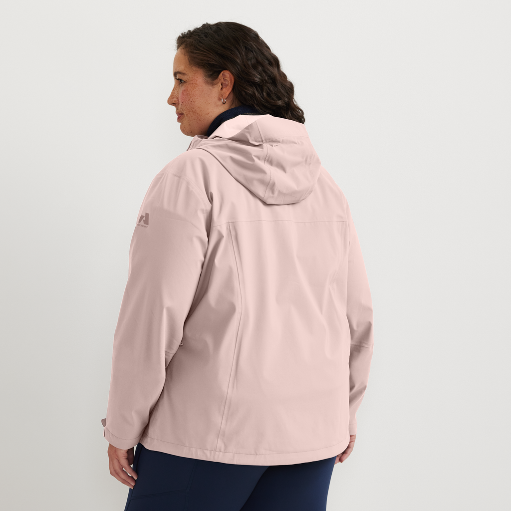 Women's Cloud Cap 3L Waterproof Stretch Hooded Rain Jacket