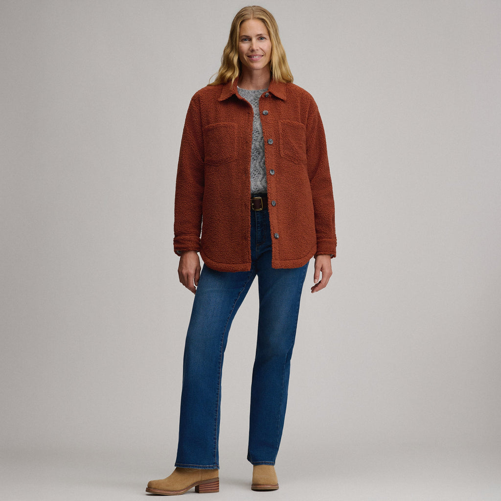 Women's Fleece Shirt Jacket