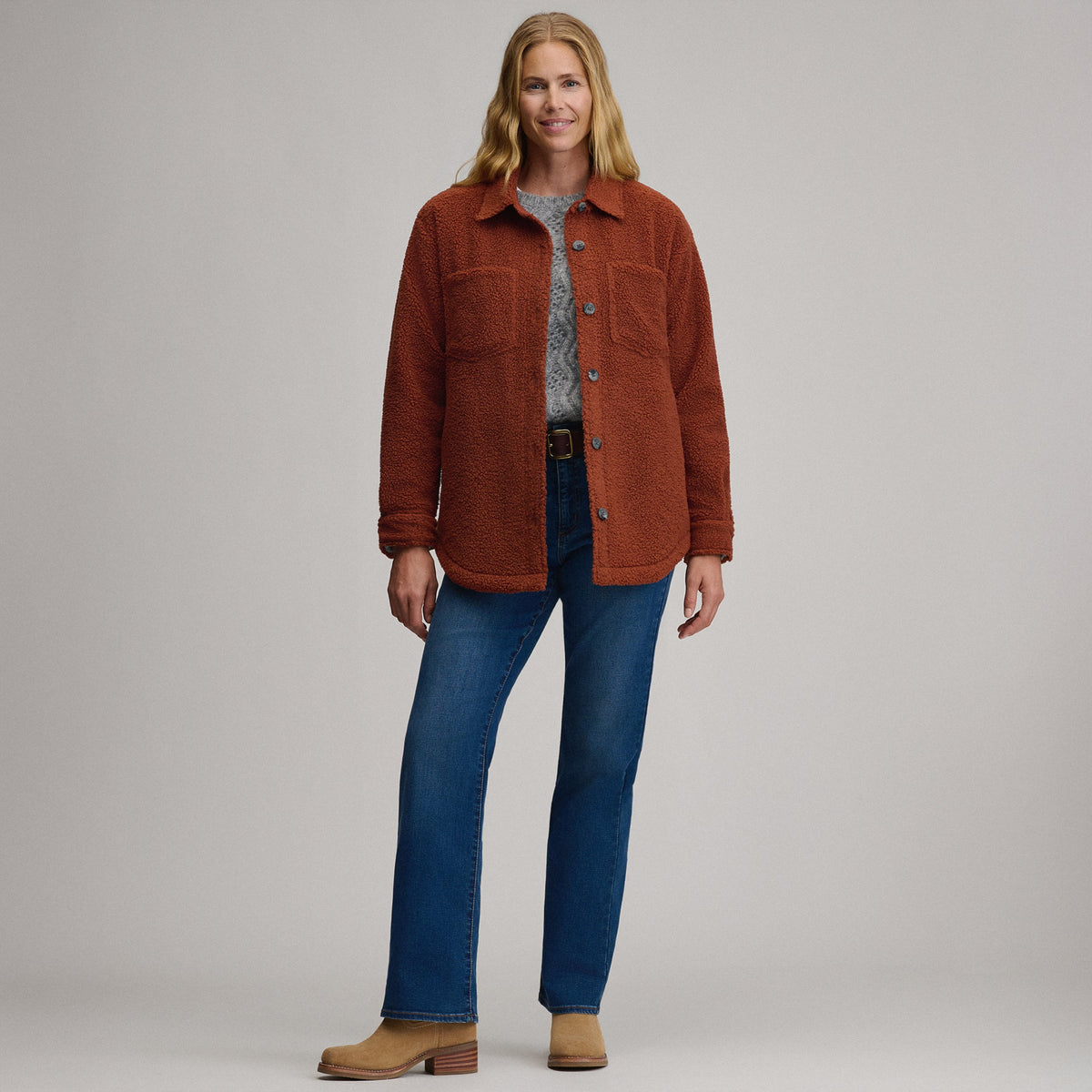 Women's Fleece Shirt Jacket