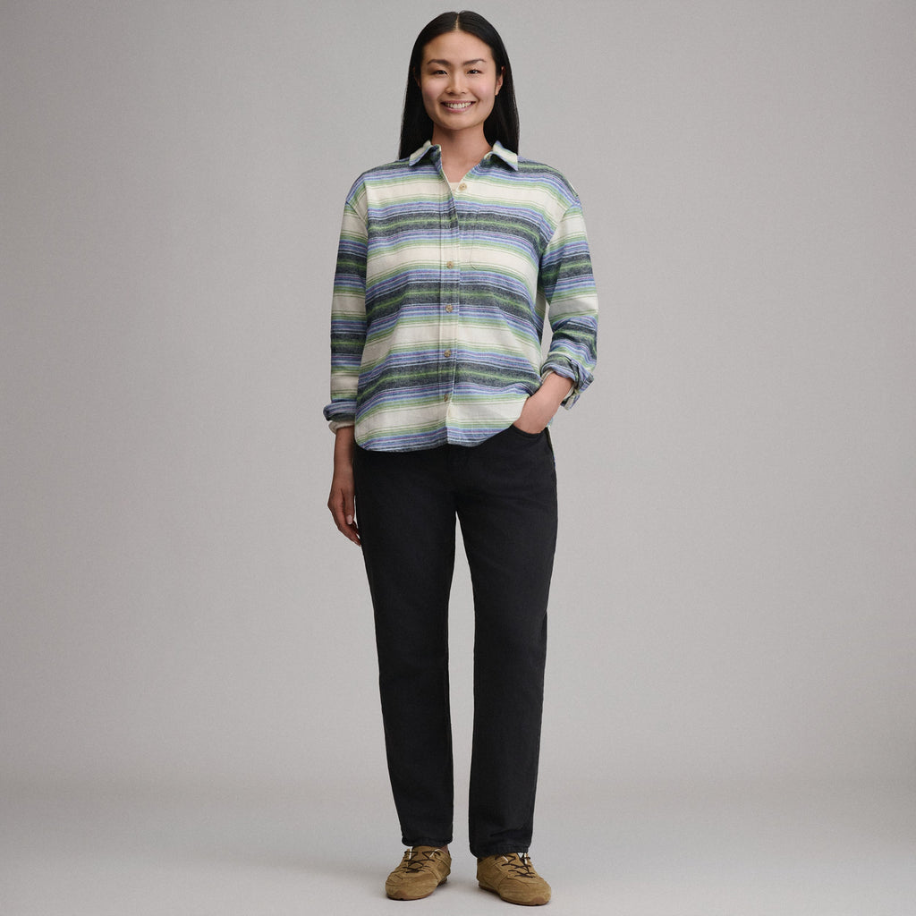 Women's Long-Sleeve Heritage Soft Boyfriend Flannel Shirt