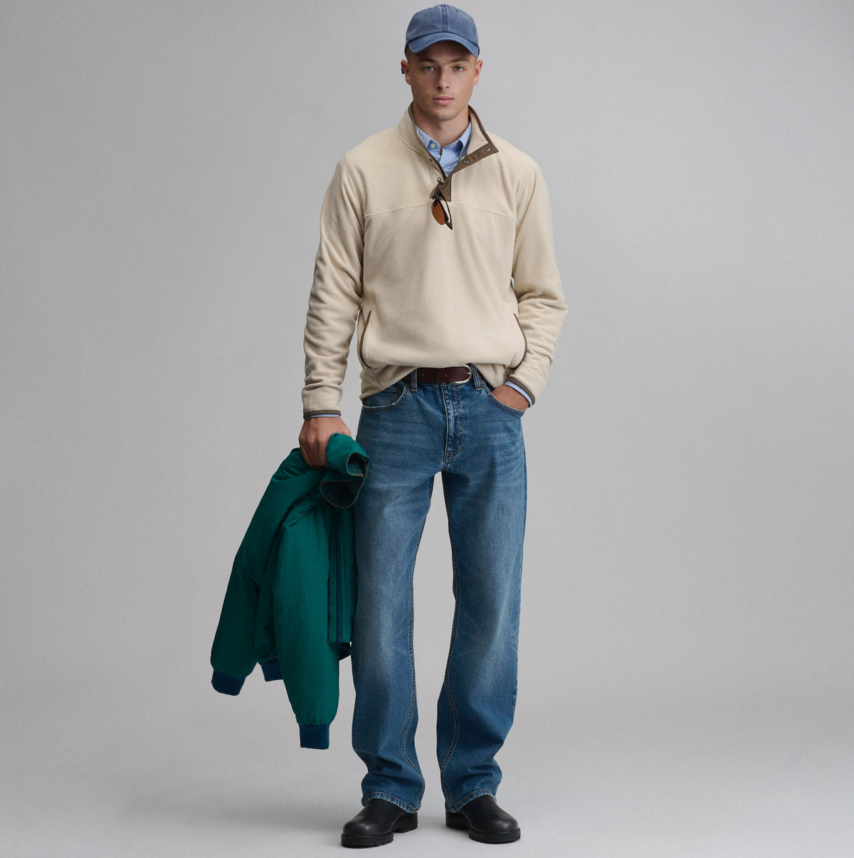 Men's Chutes Fleece Snap Mock Pullover