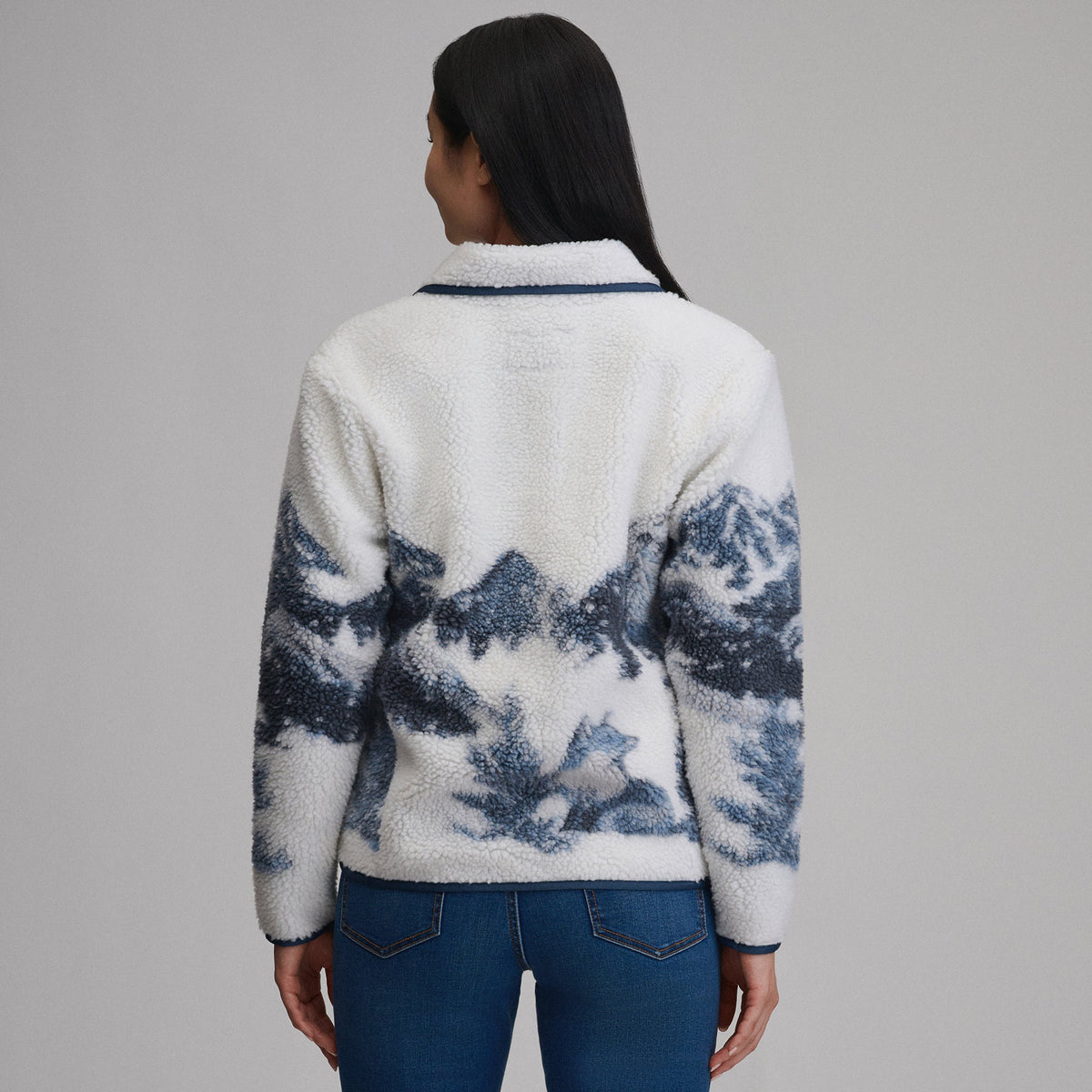 Women's Printed Fleece Jacket