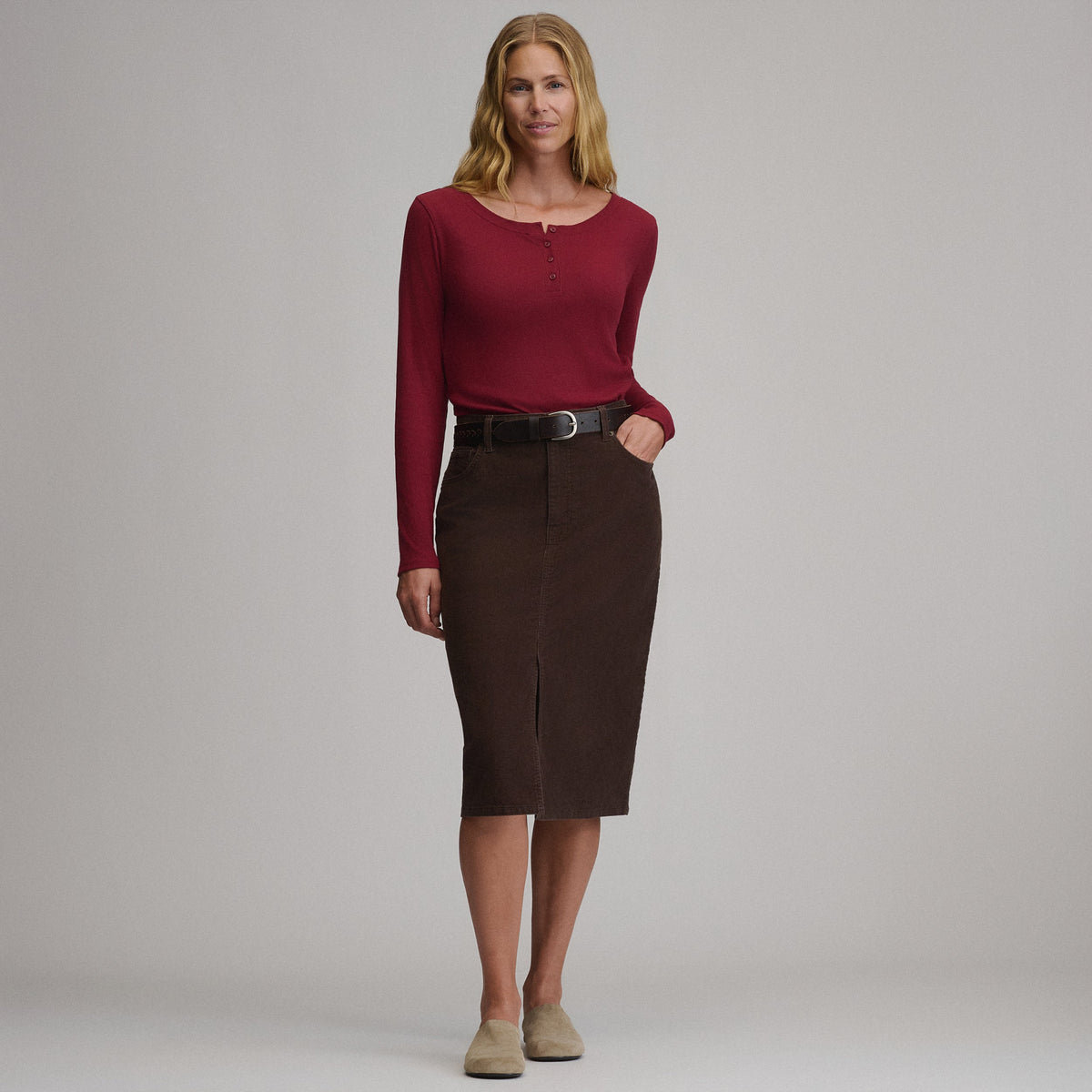 Women's Corduroy Skirt