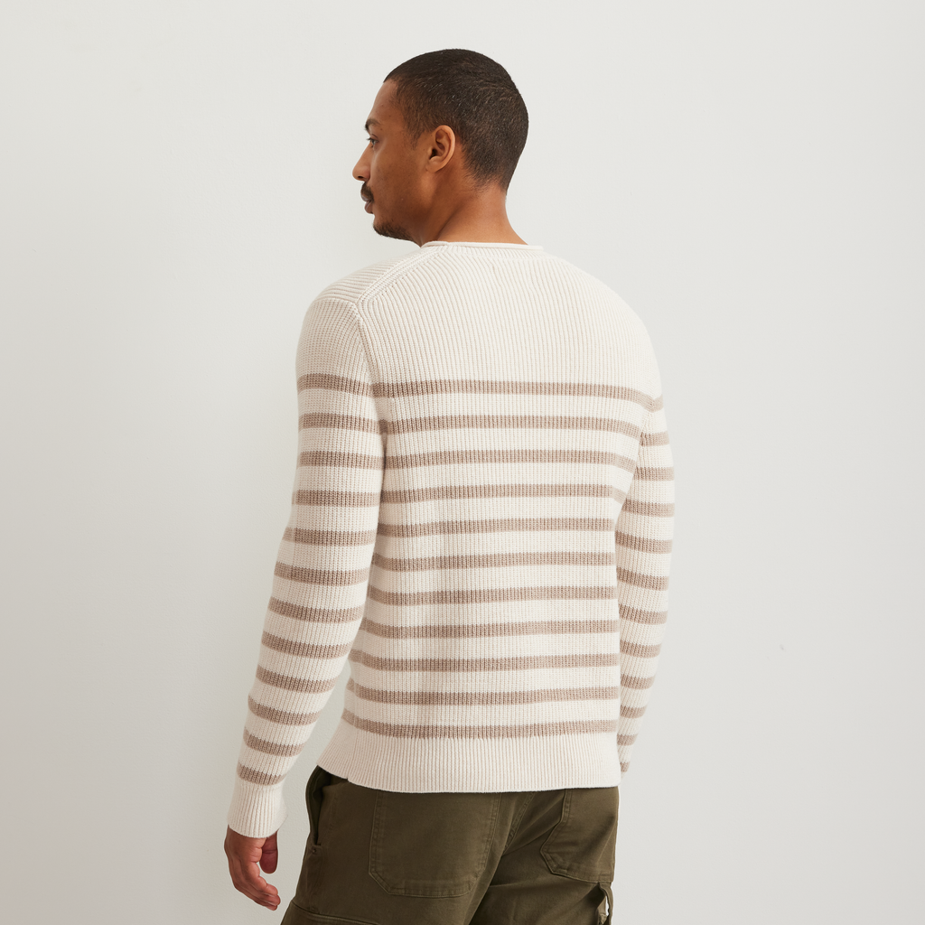 Men's Signature Roll Neck Sweater - Stripe