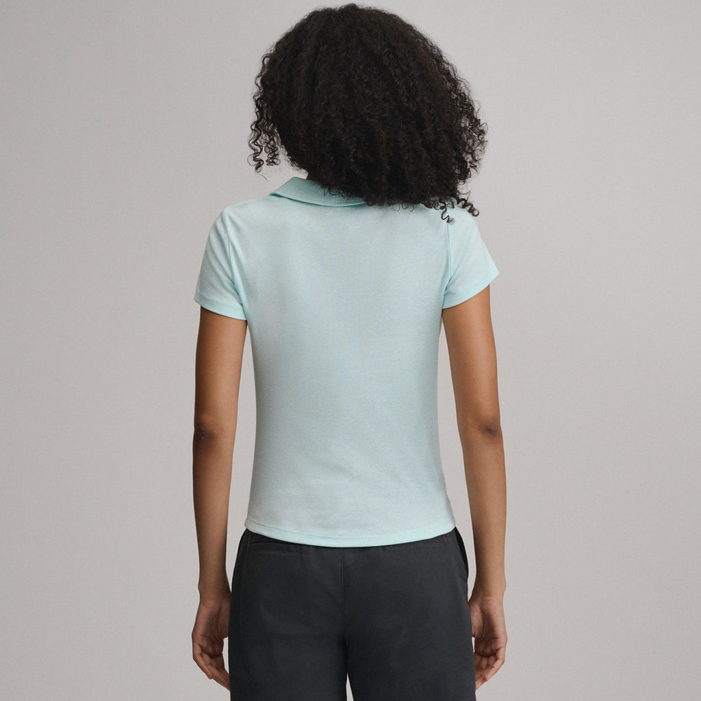 Women's Everyday Short Sleeve Collared Split Neck