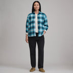 Women's Long-Sleeve Heritage Soft Boyfriend Flannel Shirt