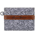 Pioneer Leather And Printed Cotton Canvas Card Case