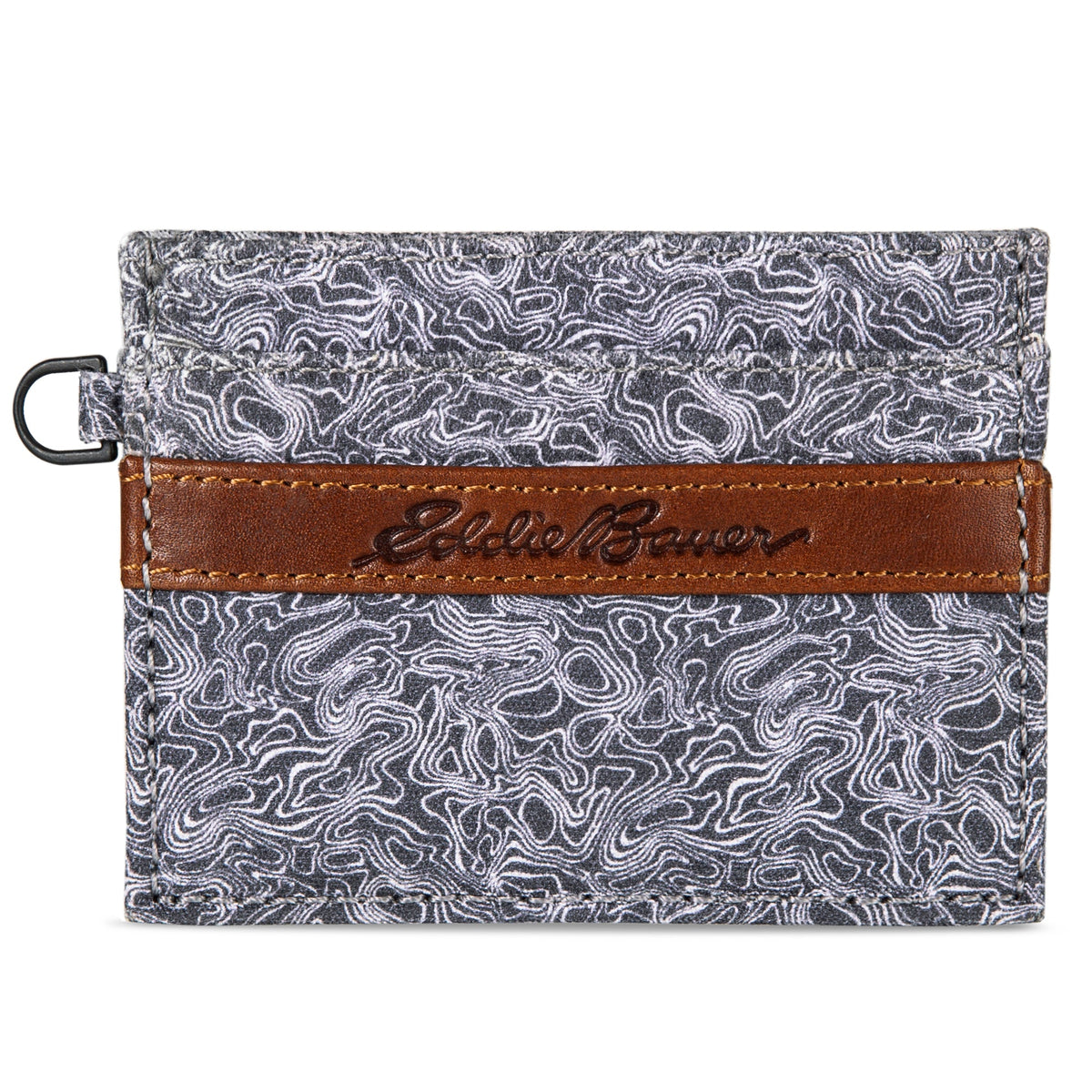 Pioneer Leather And Printed Cotton Canvas Card Case