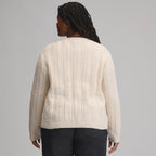 Women's Cotton Cable Crew Sweater