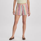 Women's Woven Cotton Slub Short