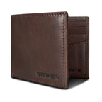 EB Signature Logo Leather Flip Id Bifold Wallet