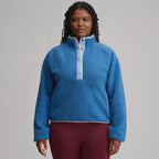 Women's Plush Fleece Snap-Mock Pullover