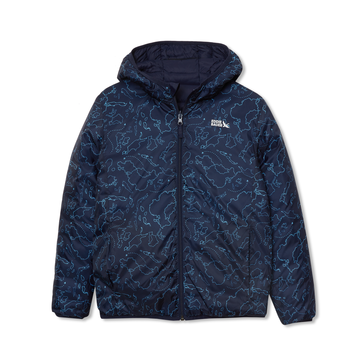 Kids Reversible Cirruslite Down Hooded Jacket