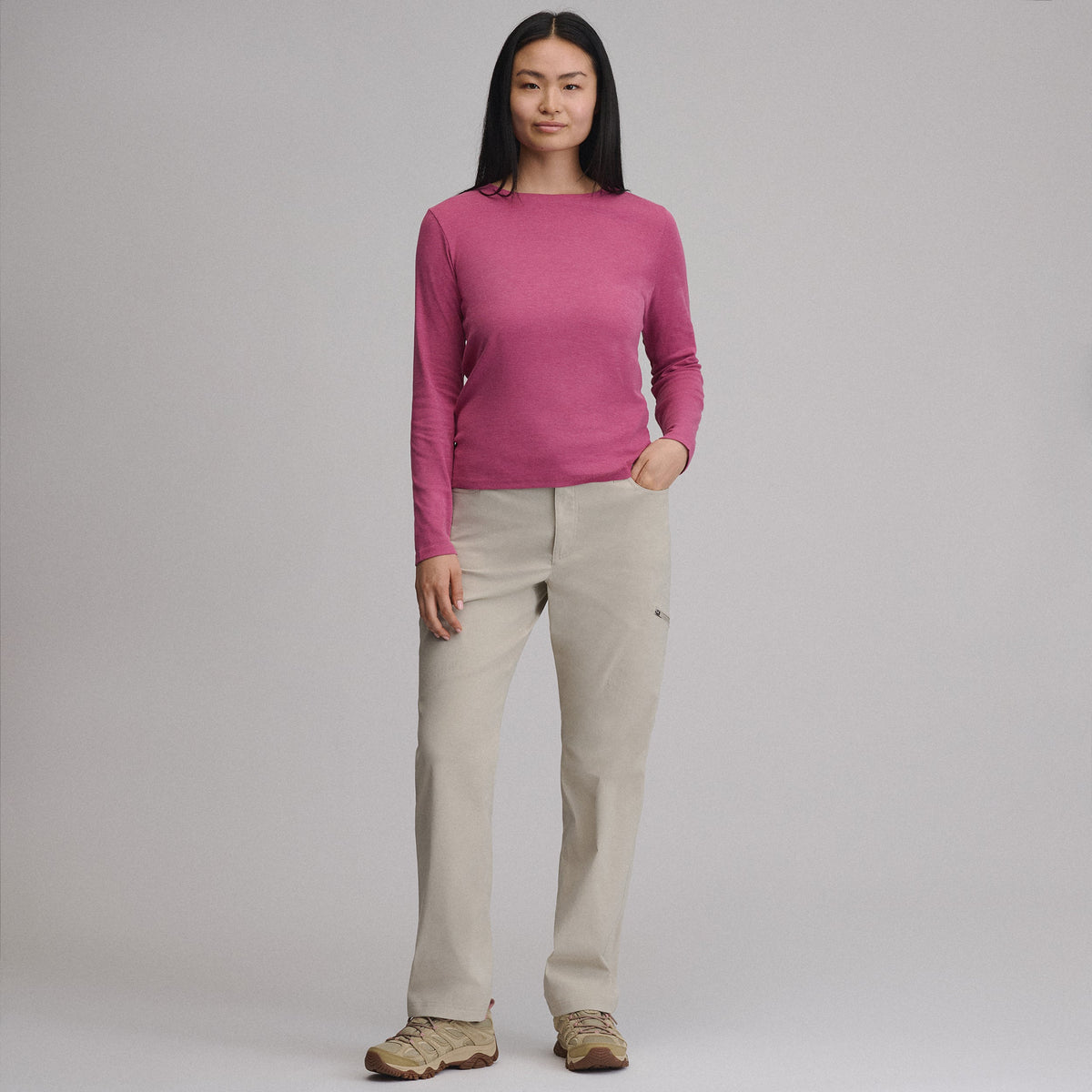 Women's Everyday Long-Sleeve Crewneck T-Shirt