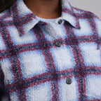 Women's Plaid Fleece Shirt Jacket