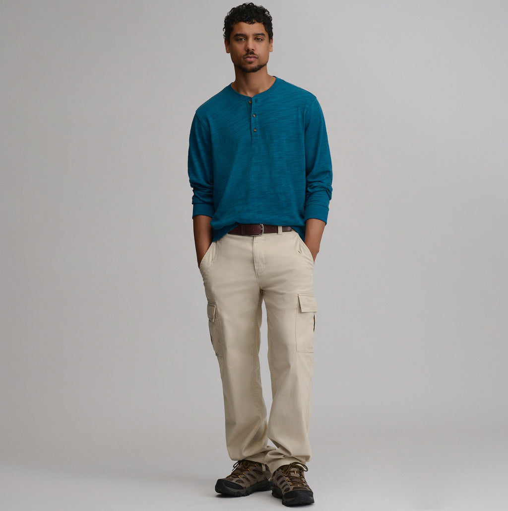 Men's Slub Jersey Henley