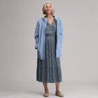 Women's Flutter Sleeve Smocked Waist Midi Dress