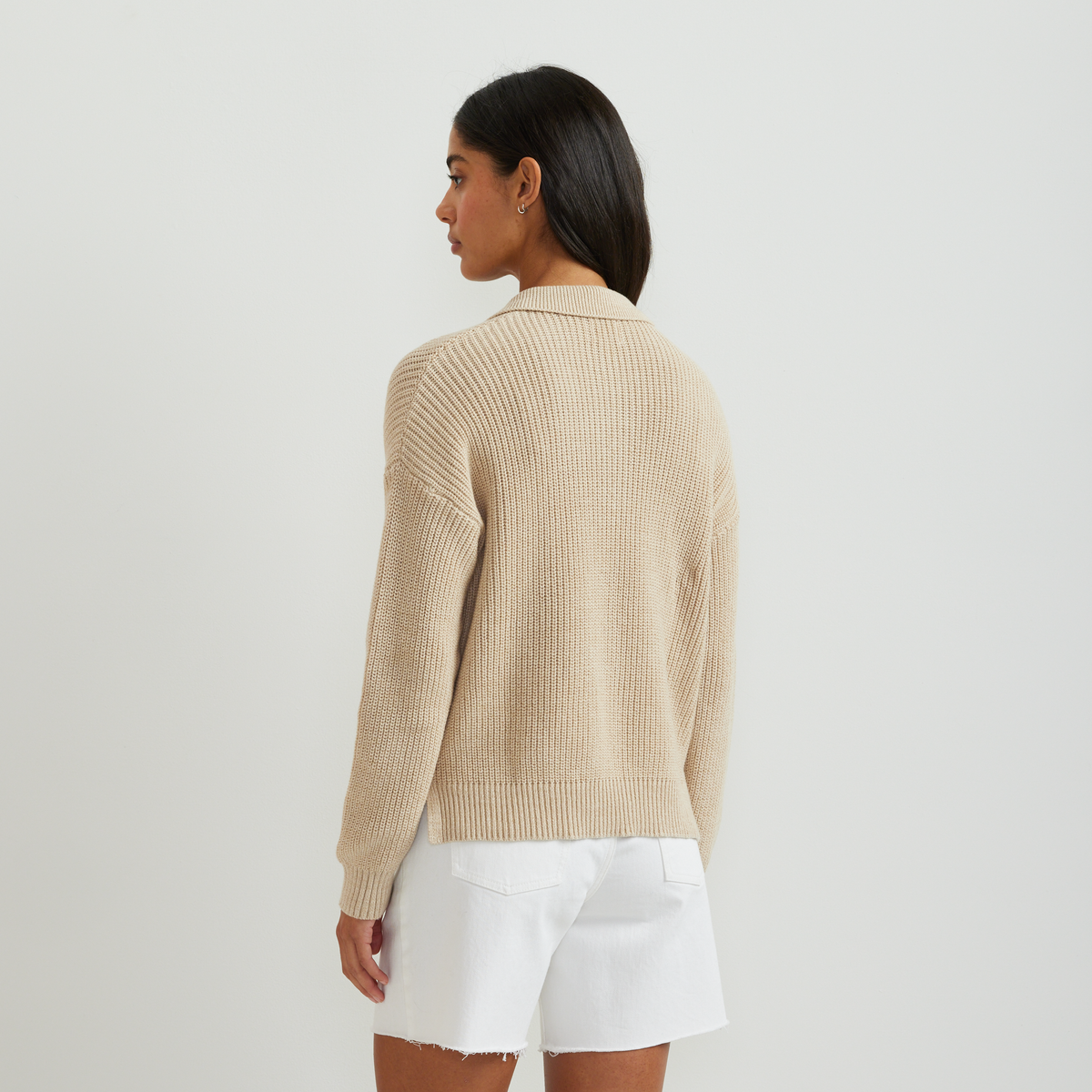 Women's Johnny Collar Polo Sweater
