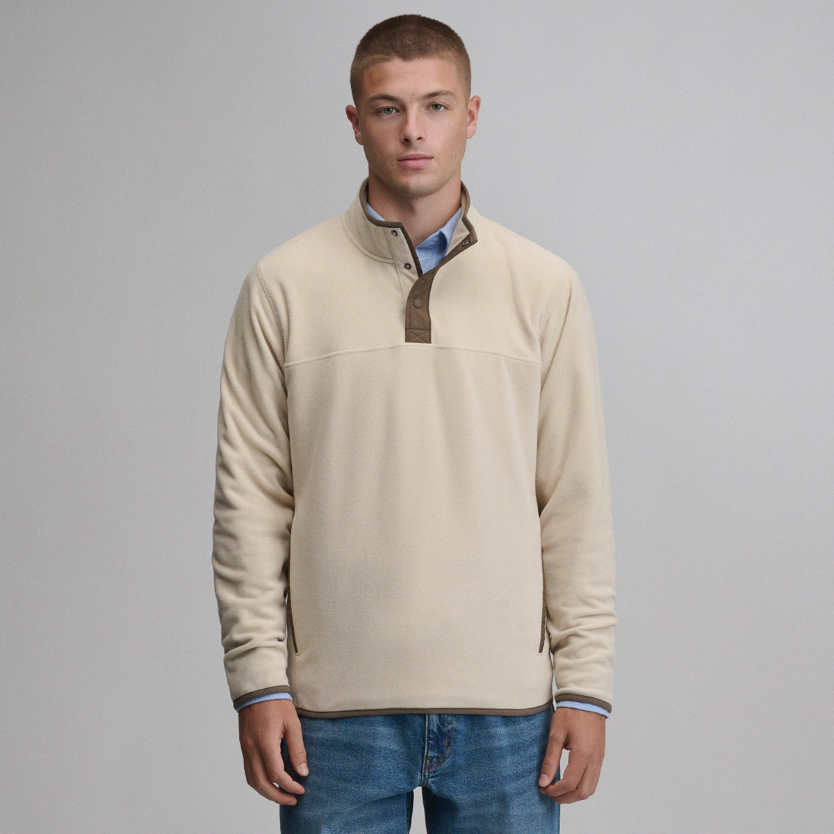 Men's Chutes Fleece Snap Mock Pullover