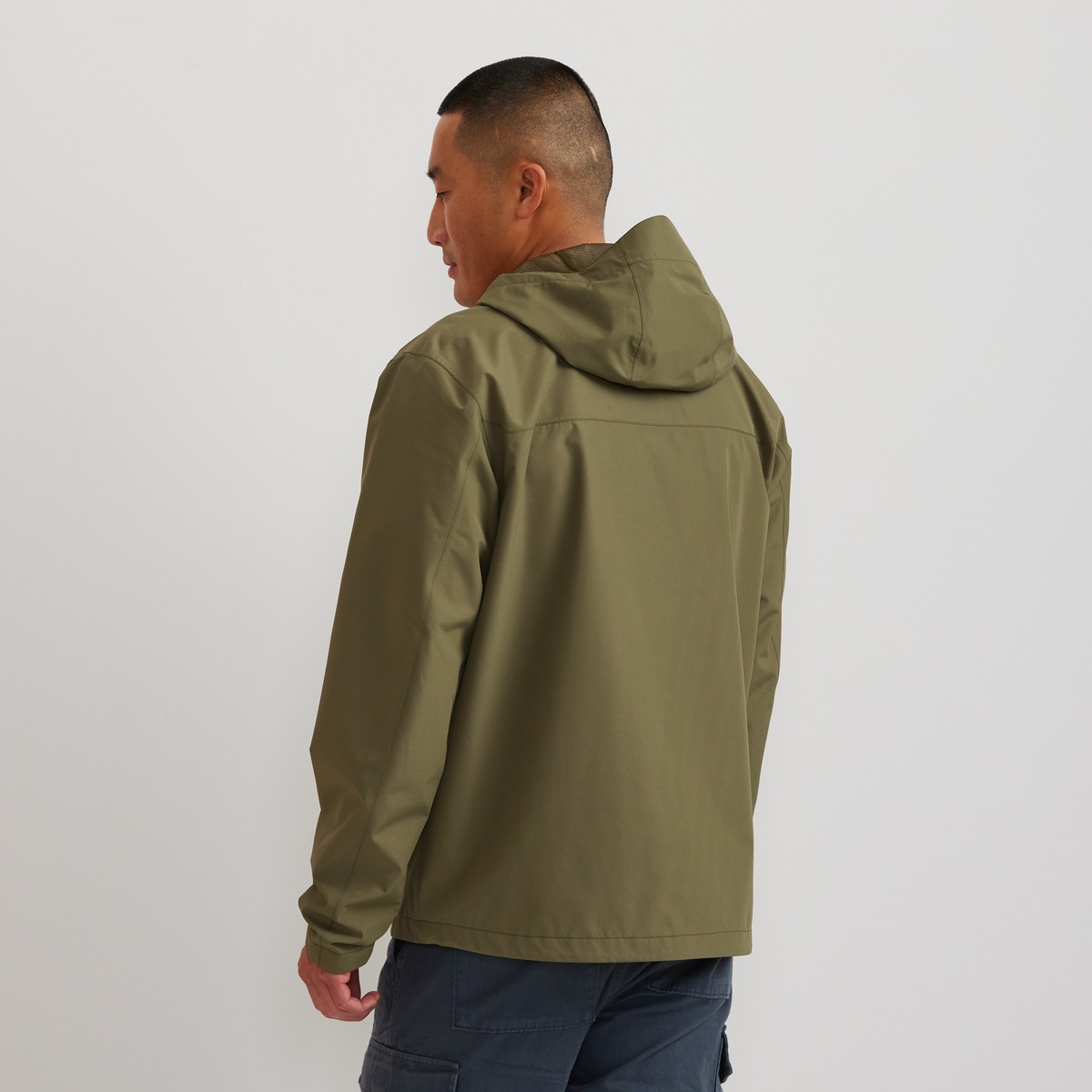 Men's Rain Trek Waterproof Packable Rain Jacket