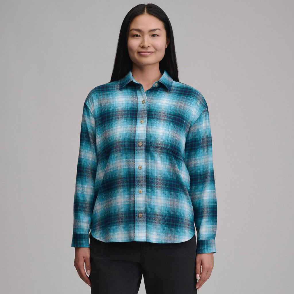 Women's Long-Sleeve Heritage Soft Boyfriend Flannel Shirt