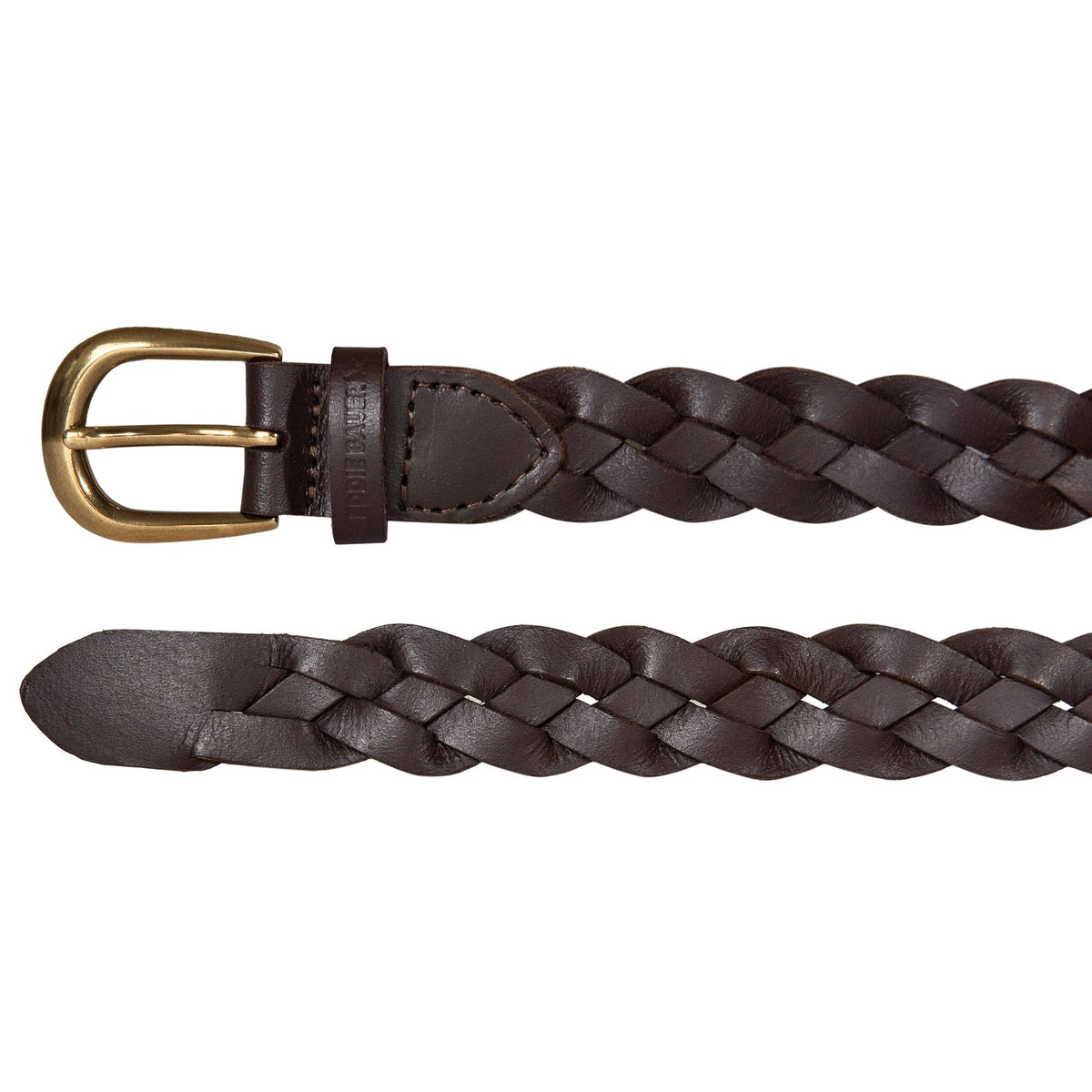 Women's Thin Braided Leather Belt