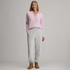 Women's Lounge V-Neck Thermal Crew