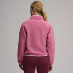 Women's Plush Fleece Snap-Mock Pullover
