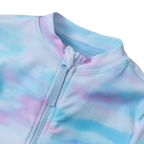 Girls Sea Spray SS One PC Zip Front Swimsuit