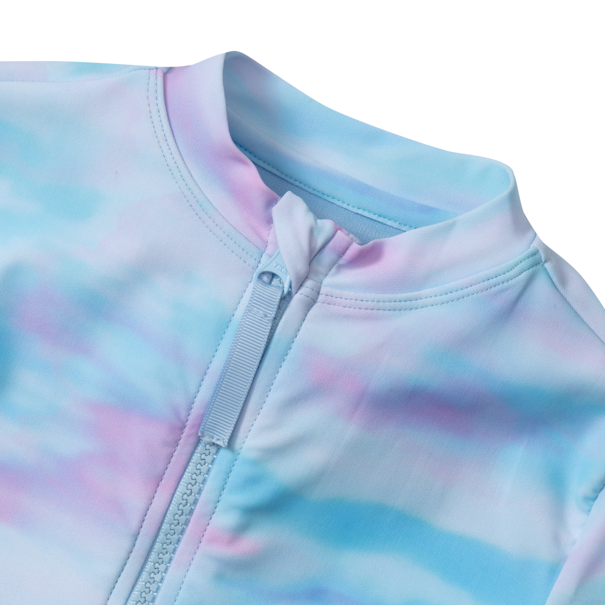 Girls Sea Spray SS One PC Zip Front Swimsuit