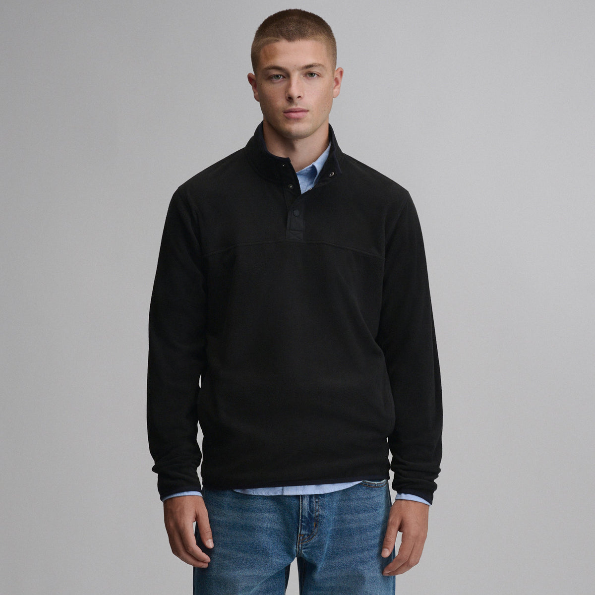 Men's Chutes Fleece Snap Mock Pullover