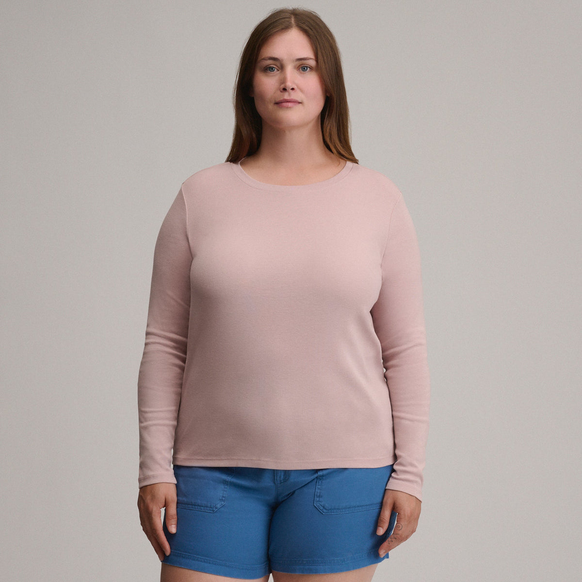 Women's Fav Long Sleeve Crew Neck Tee