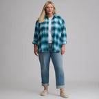 Women's Long-Sleeve Heritage Soft Boyfriend Flannel Shirt