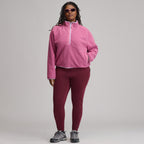 Women's Plush Fleece Snap-Mock Pullover