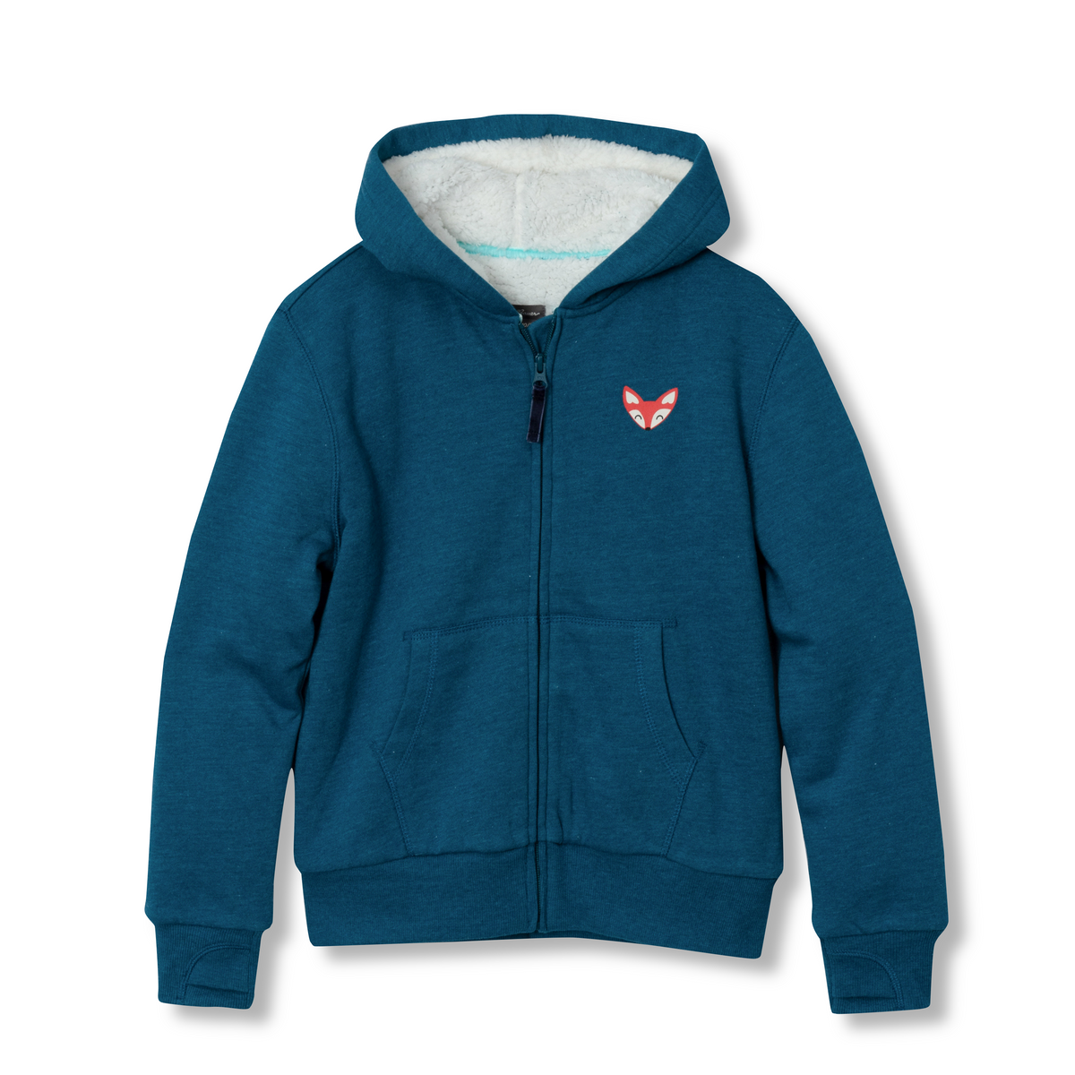 Girls Camp Fleece Faux Shearling-Lined Hoodie